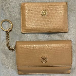 ❤️SOLD❤️ ✨BUNDLE✨ Auth Preloved CHANEL Card Holder & Coin Purse/Key Case!!